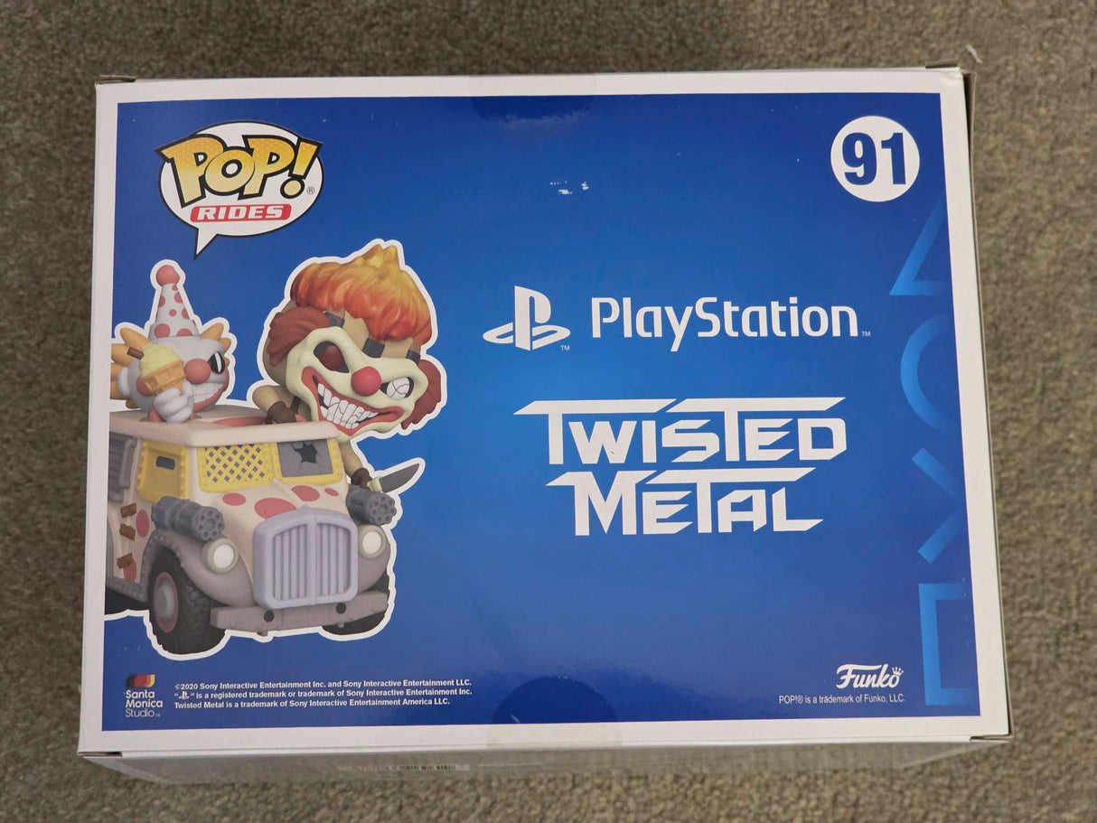 Slight Damaged Box | SWEET TOOTH & ICE CREAM TRUCK | PlayStation Twisted Metal | Funko Pop Rides #91