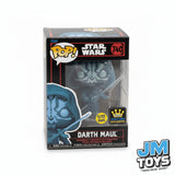 Slight Damaged Box | DARTH MAUL (Hooded Holographic) | Funko Pop Star Wars Dark Side | Glow #740
