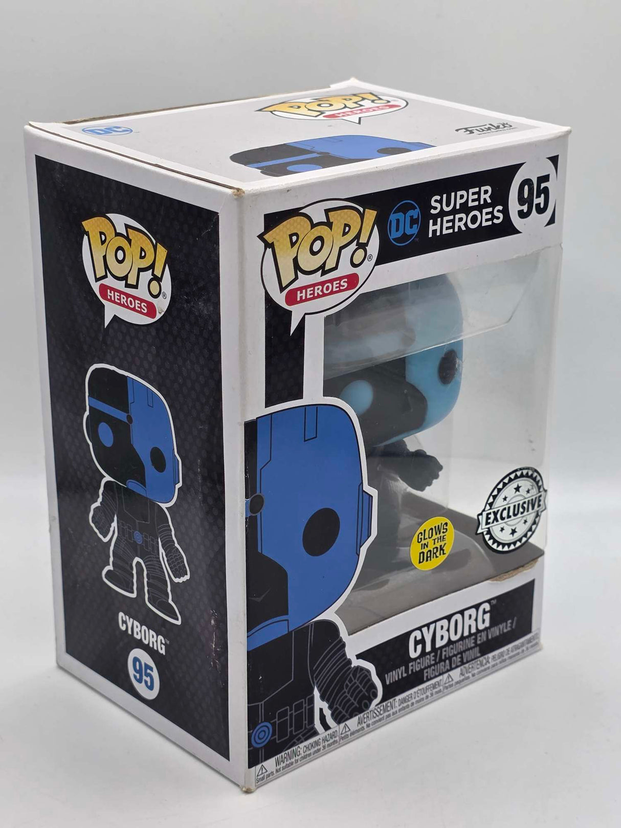 Damaged Box | CYBORG SILHOUETTE | DC Super Heroes | Funko Pop Heroes #95