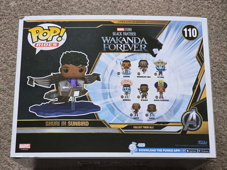 Damaged Box | SHURI IN SUNBIRD | Black Panther | Funko Pop Marvel Rides #110
