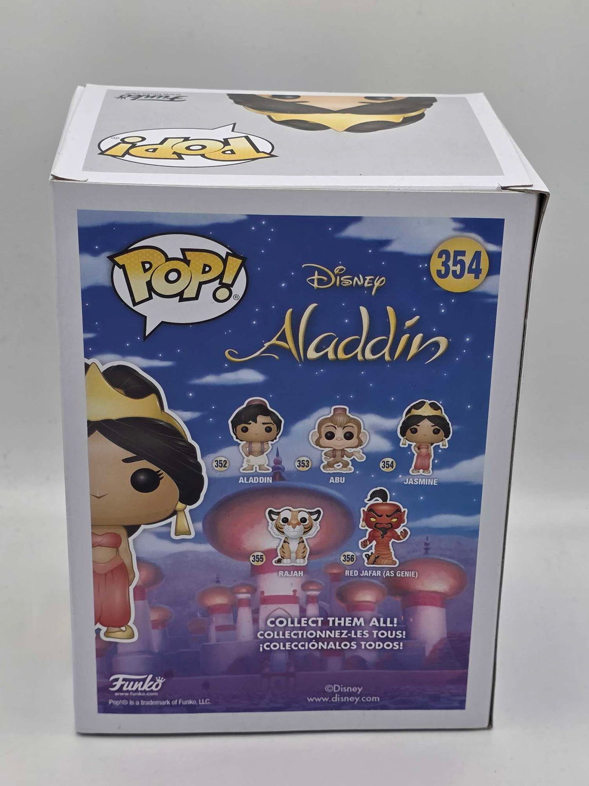 Damaged Box | JASMINE IN RED DRESS |  Aladdin | Funko Pop Disney #354