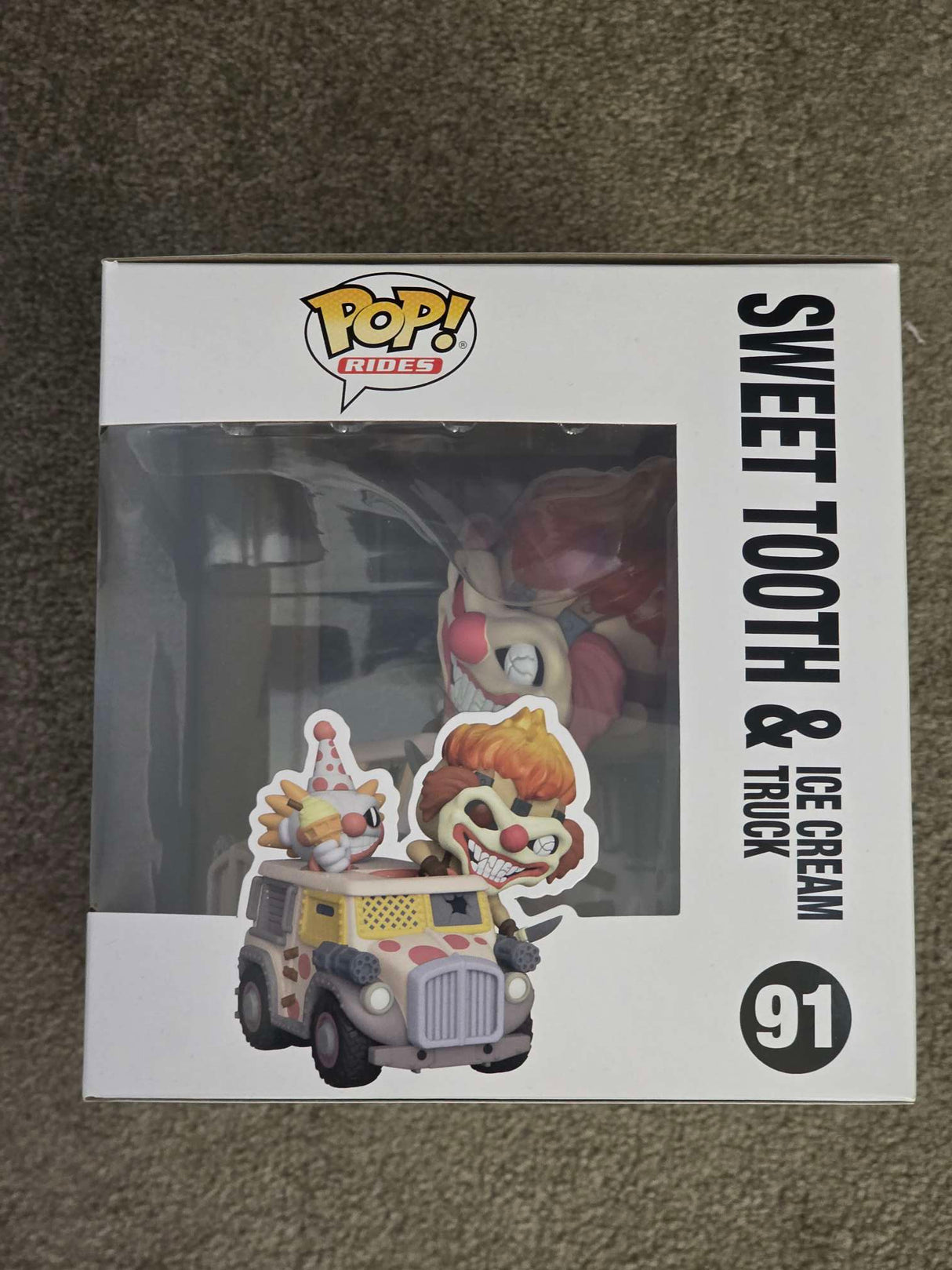 Slight Damaged Box | SWEET TOOTH & ICE CREAM TRUCK | PlayStation Twisted Metal | Funko Pop Rides #91