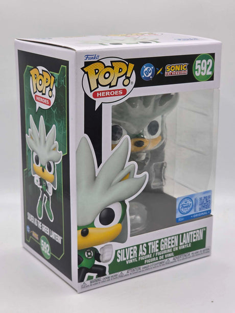 SILVER AS THE GREEN LANTERN | Sonic The Hedgehog | Funko Pop Heroes #592