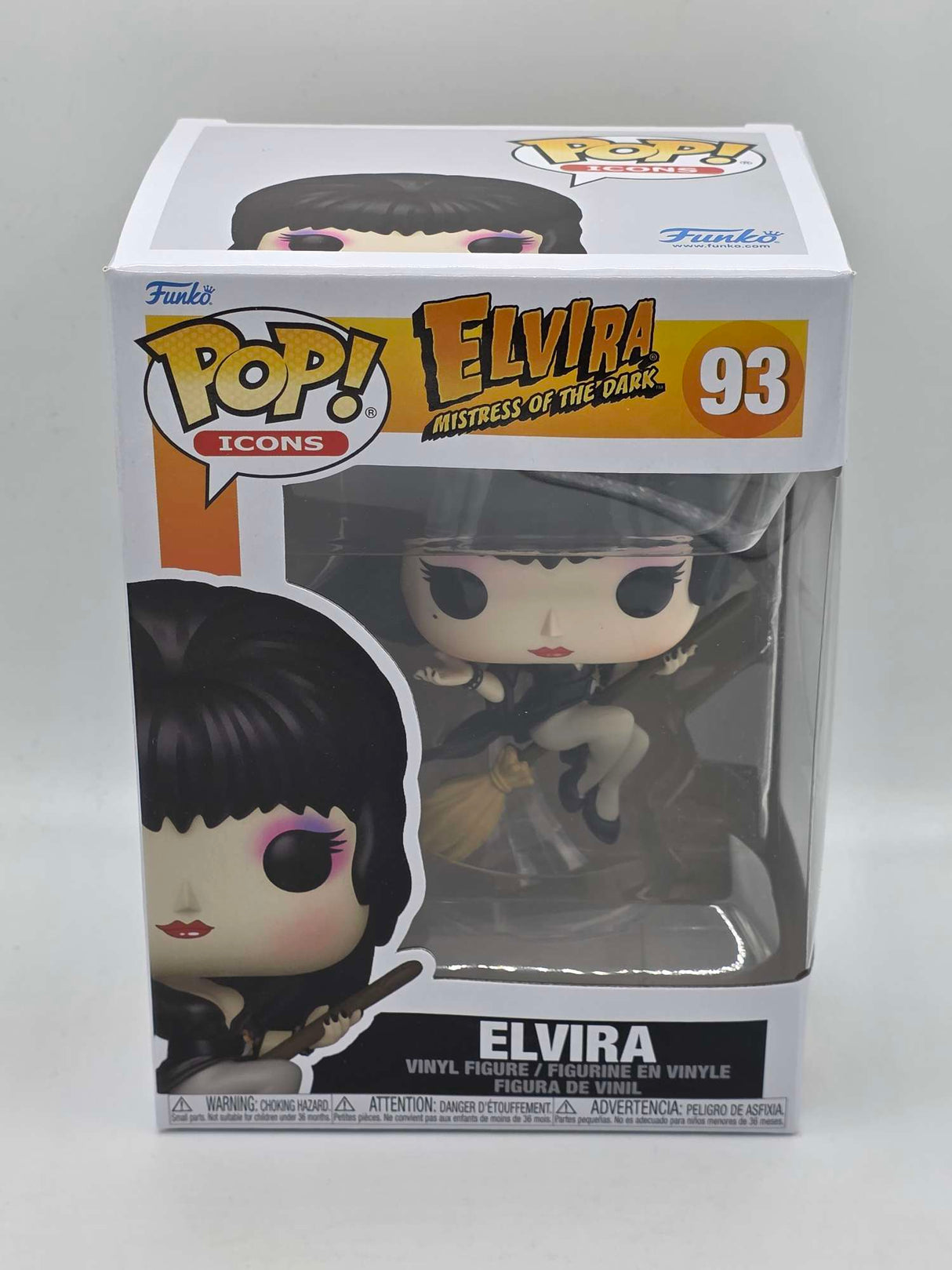 ELVIRA WITH BROOM | Elvira Mistress Of The Dark | Funko Pop Icons #93