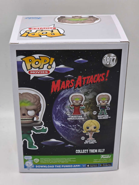 Slight Damaged Box | MARTIAN SOLDIER | Mars Attacks | Funko Pop Movies #1877