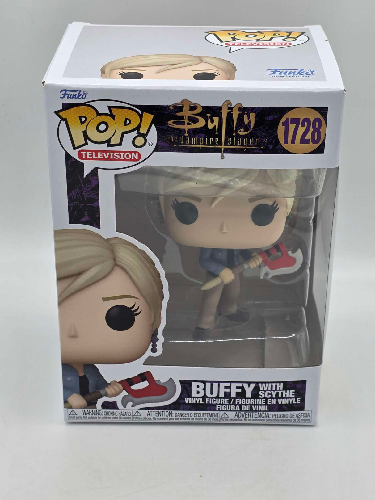 Slight Damaged Box | BUFFY WITH SCYTHE | Buffy The Vampire Slayer | Funko Pop Television #1728