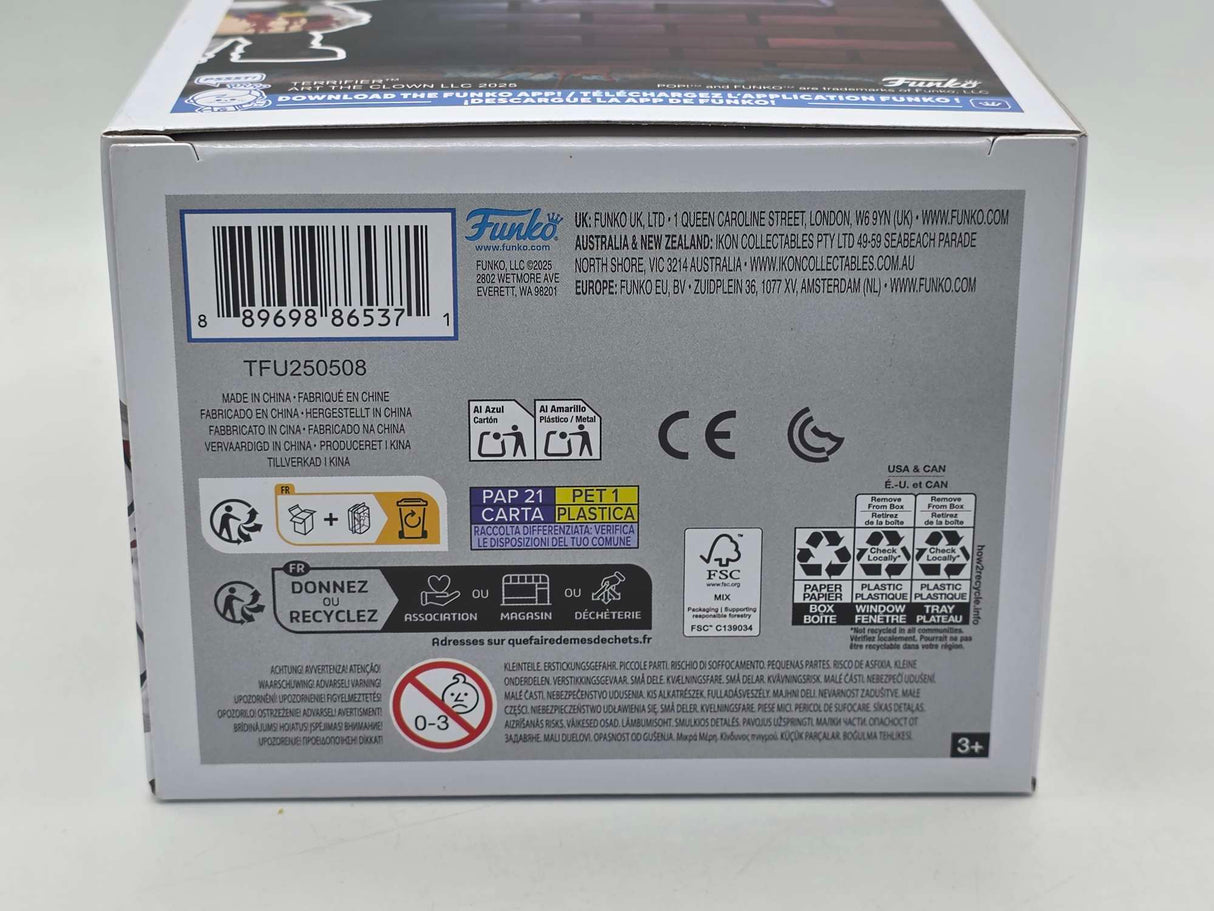 ART THE CLOWN (WITH DECAPITATED HEAD) | Terrifier 2 | Funko Pop Movies #1796