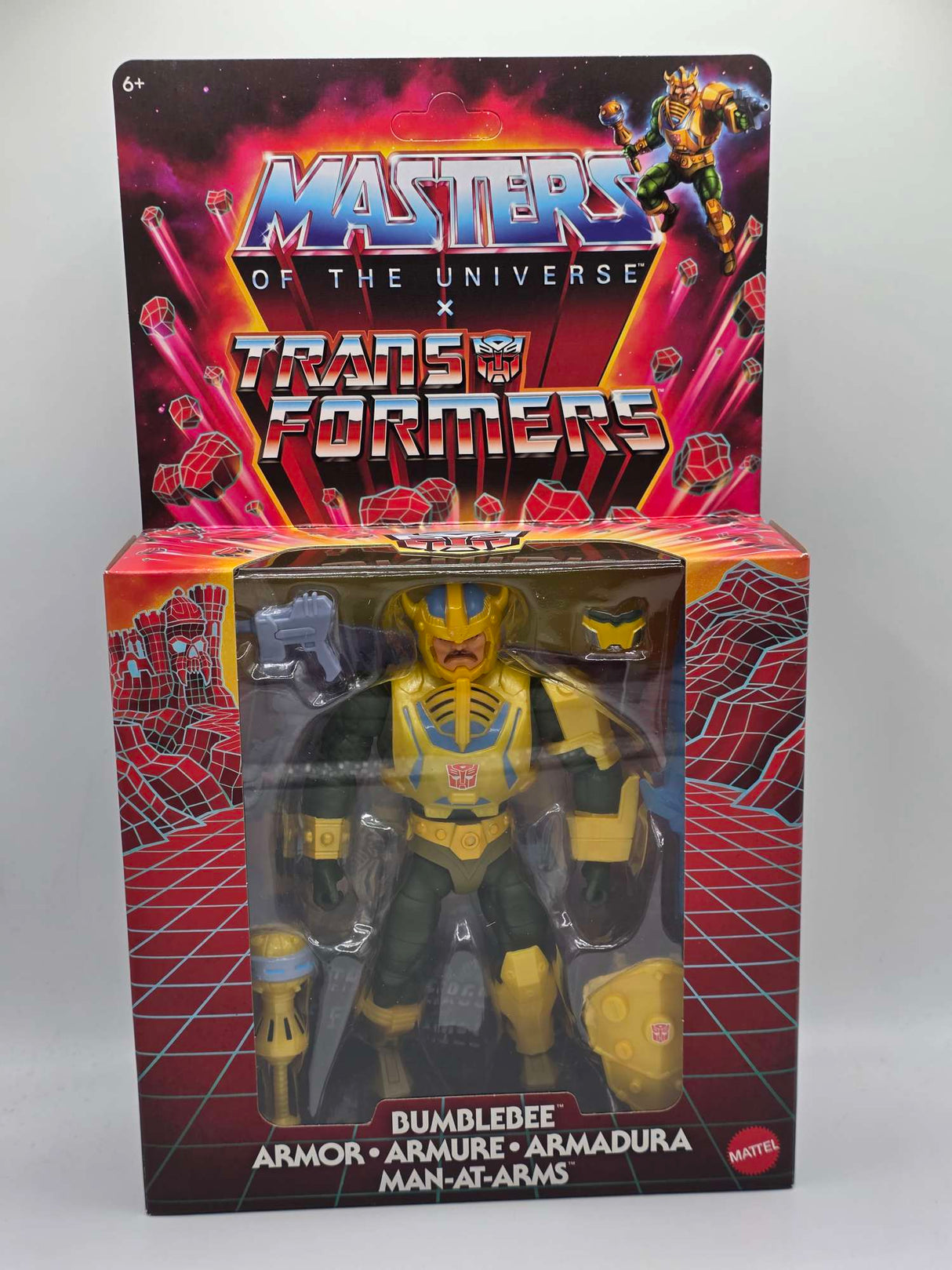 Masters of the Universe x Transformers Bumblebee Armor MAN-AT-ARMS Action Figure by Mattel