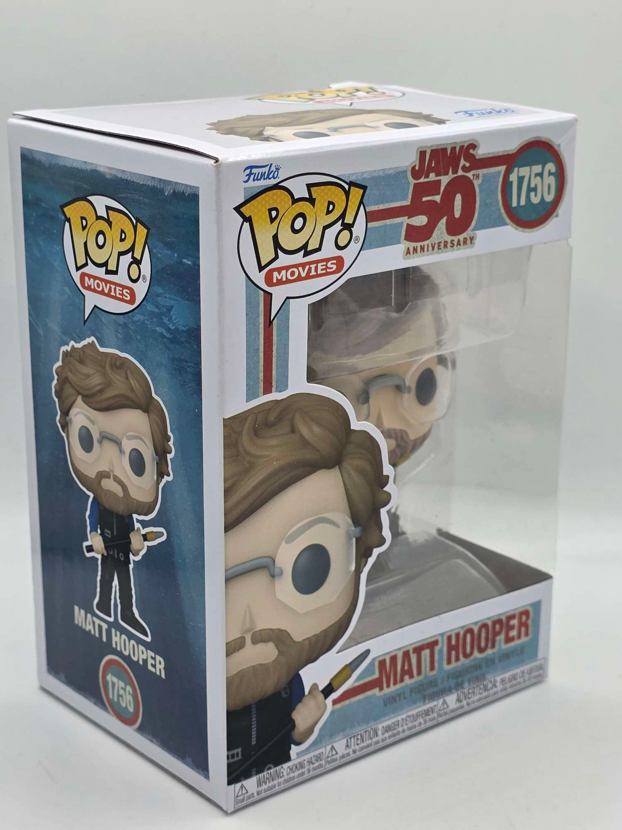 Damaged Box | MATT HOOPER (WITH HARPOON) | Jaws | Funko Movies #1756