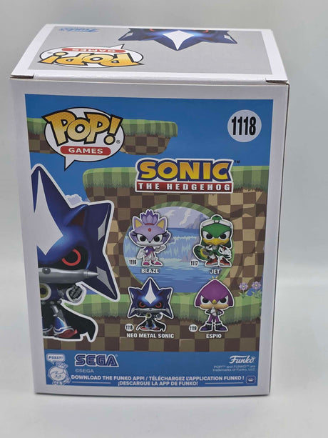 NEO METAL SONIC | Sonic The Hedgehog | Funko Pop Games | Metallic #1118