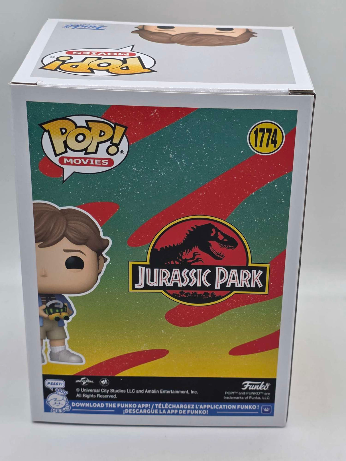 Slight Damaged Box | TIM MURPHY (WITH GOGGLES) | Jurassic Park | Funko Pop Movies #1774