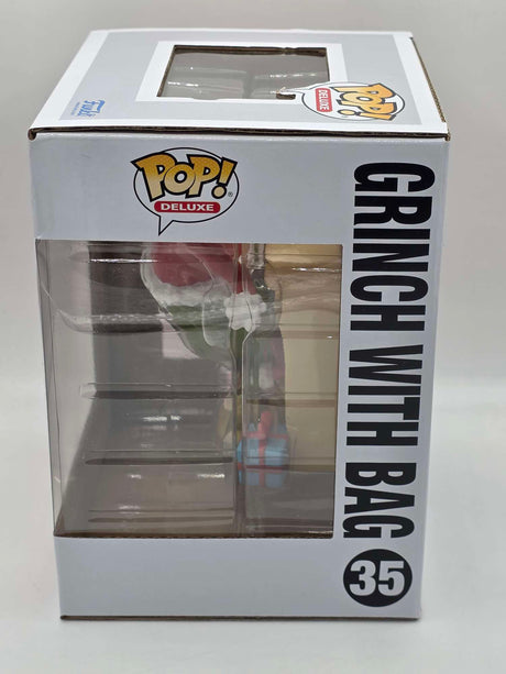 Slight Damaged Box | GRINCH WITH BAG | How The Grinch Stole Christmas | Funko Pop! Deluxe #35