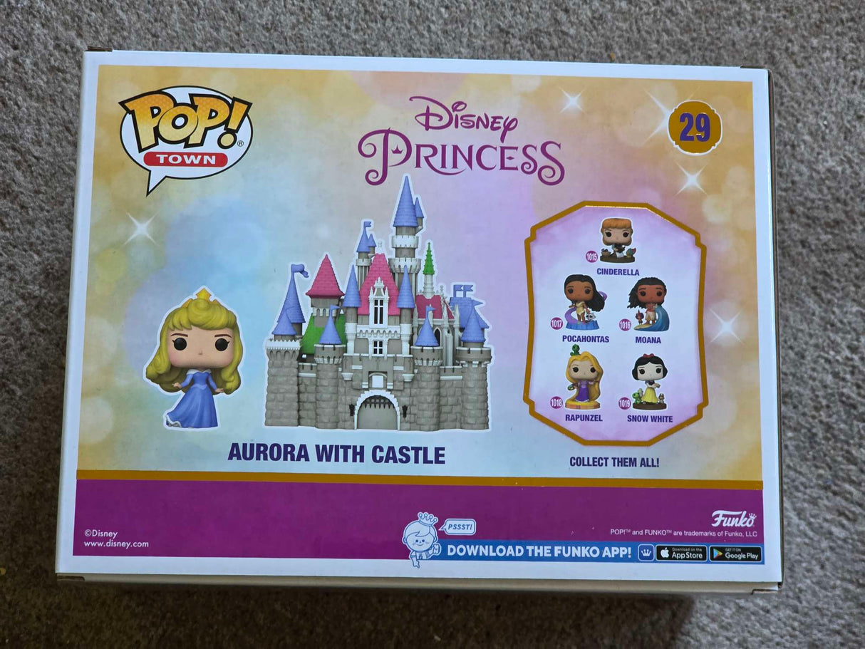 Slight Box Damaged | PRINCESS AURORA WITH CASTLE | Disney Ultimate Princess | Funko Town | 6 Inch #29