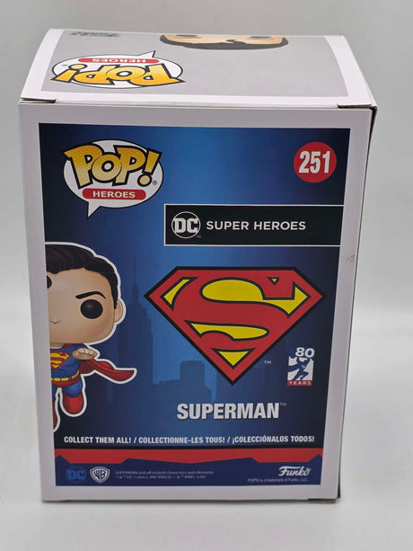 Damaged Box | Superman Flying (80th Anniversary) | Funko Pop Heroes | #251