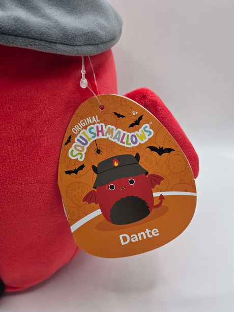 DANTE RED DEVIL BUCKET HAT | Squishmallows Halloween 7.5" | 2025