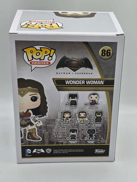 Damaged Box | PATINA WONDER WOMAN BRONZE | Batman vs Superman | Funko Pop Heroes #86
