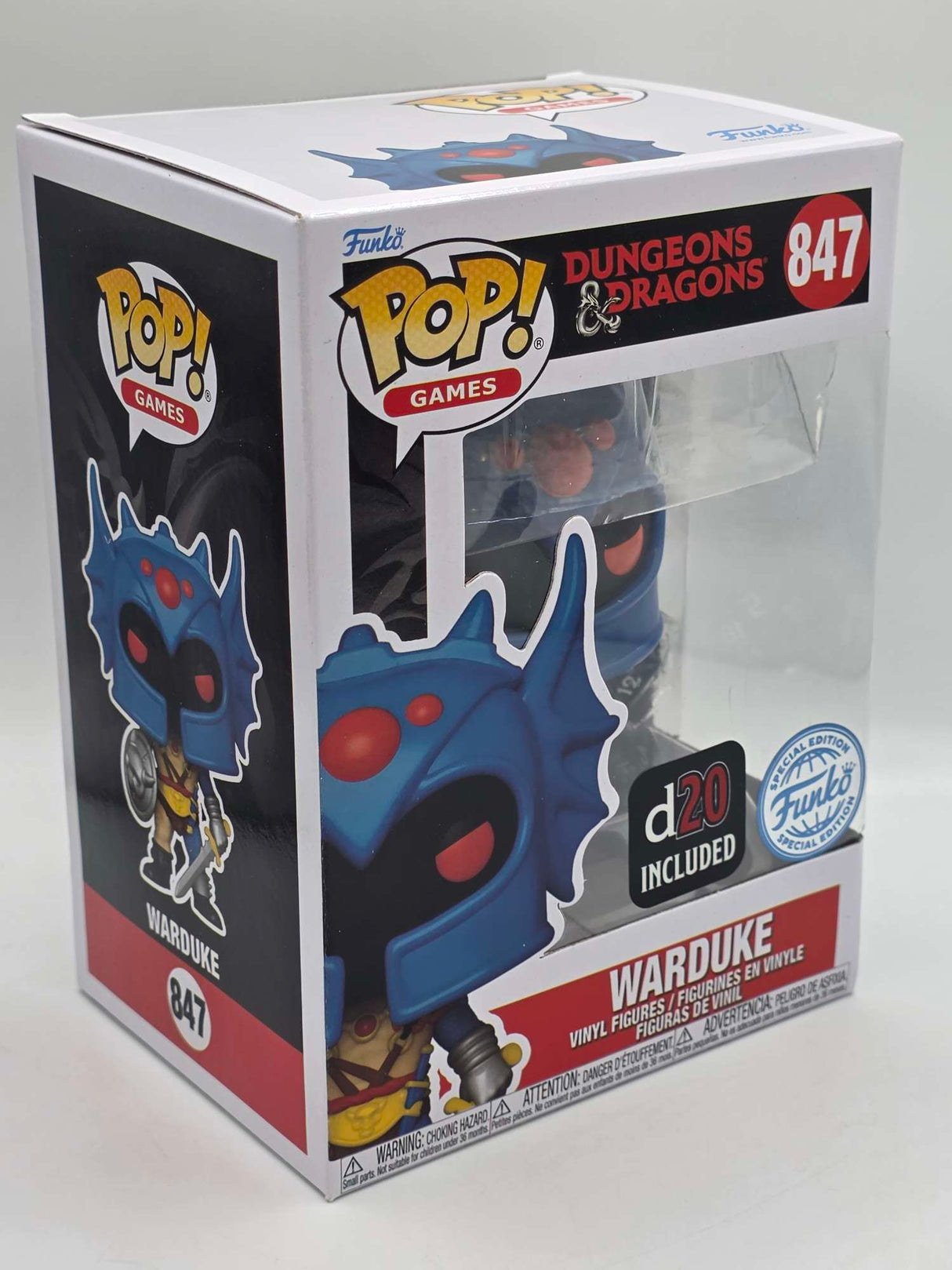 Slight Damaged Box | WARDUKE (WITH D20 DICE) | Dungeons & Dragons | Funko Pop Games #847