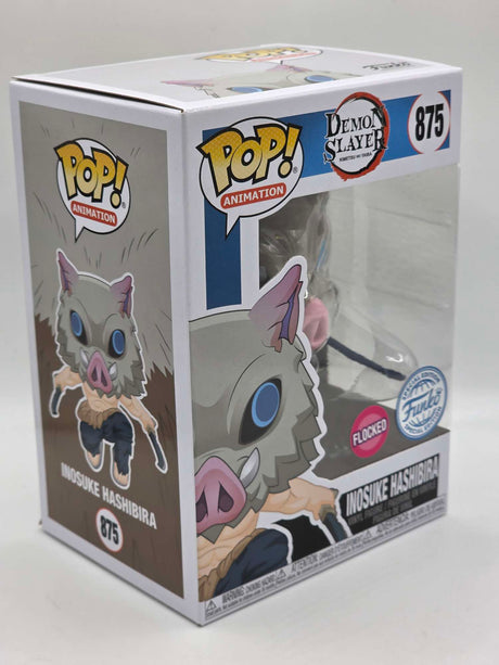 Damaged Box | INOSUKE HASHIBIRA (MASKED) | Demon Slayer | Funko Pop Animation | Flocked #875