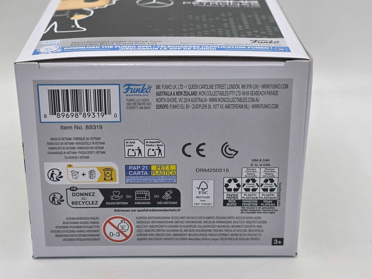 Slight Damaged Box | KIMI ANTONELLI | Formula 1 Mercedes-AMG Petronas | Funko Pop Racing #13