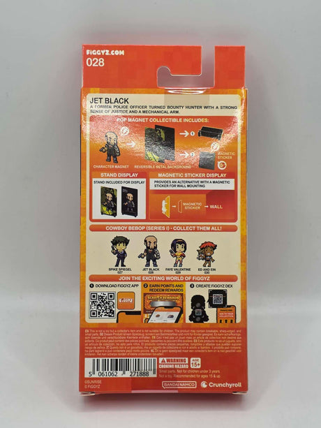 FiGGYZ Cowboy Bebop JET BLACK #028 Pop Magnet Collectible (1st Edition)