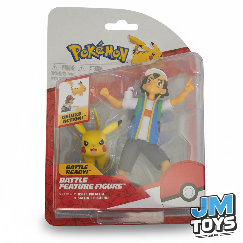 Pokémon Battle Feature Figure: Ash & Pikachu (4.5 Inch)