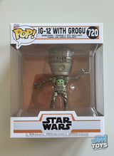 Slight Box Damaged | IG-12 WITH GROGU | Funko Pop Star Wars Deluxe | 6 Inch #720