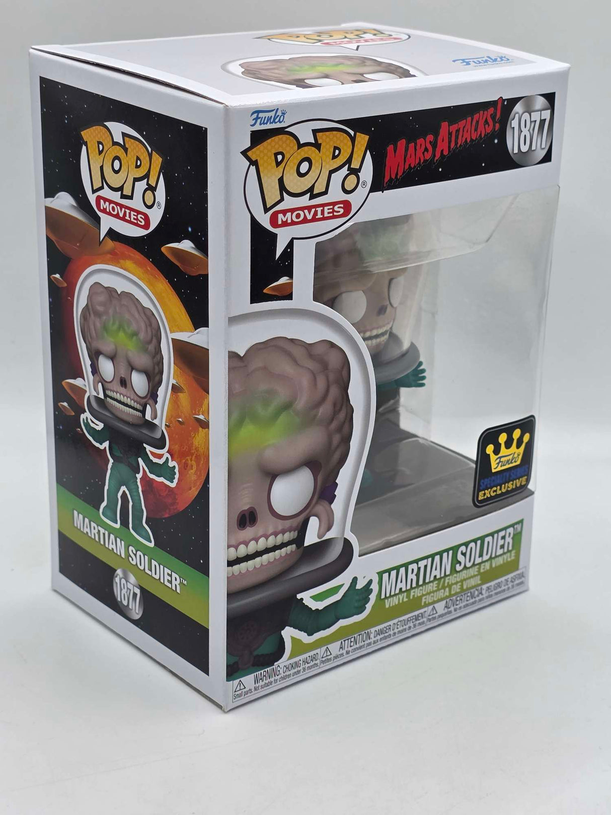 Slight Damaged Box | MARTIAN SOLDIER | Mars Attacks | Funko Pop Movies #1877
