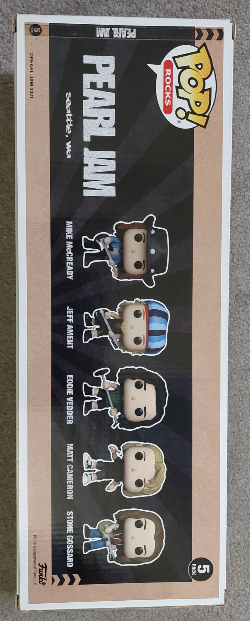 Damaged Box | Funko Pop Rocks | Pearl Jam | 5 Pack