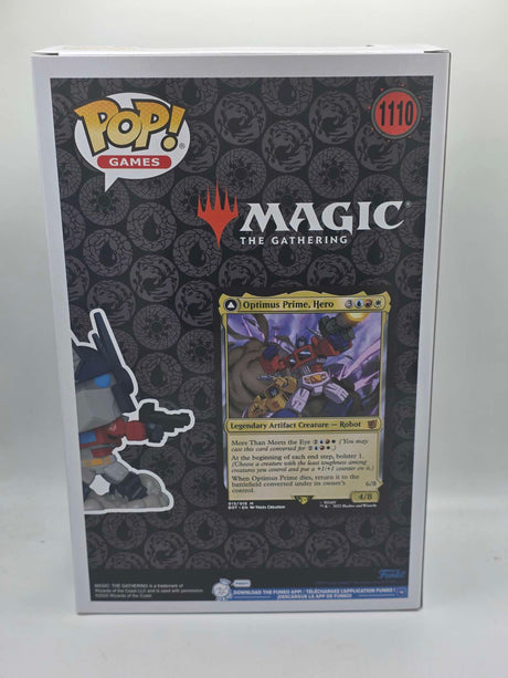OPTIMUS PRIME | Magic The Gathering | Funko Pop Games Comic Cover #1110