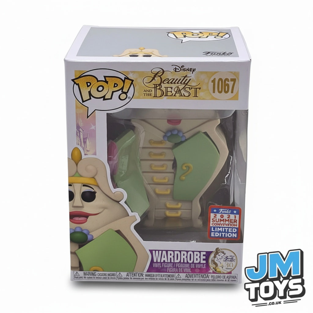 Damaged Box | WARDROBE | Beauty and the Beast |  Funko Pop Disney | Funkon 2021 Summer Convention Exclusive #1067