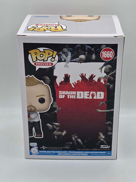 Slight Damaged Box | SHAUN (WITH POOL CUE) | Shaun of The Dead | Funko Movies #1660