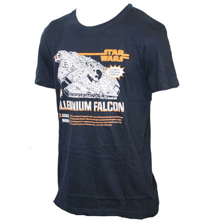 Star Wars Millennium Falcon | Navy Adult Unisex T-Shirt | Medium