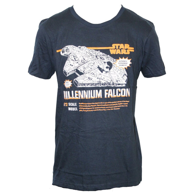 Star Wars Millennium Falcon | Navy Adult Unisex T-Shirt | Medium