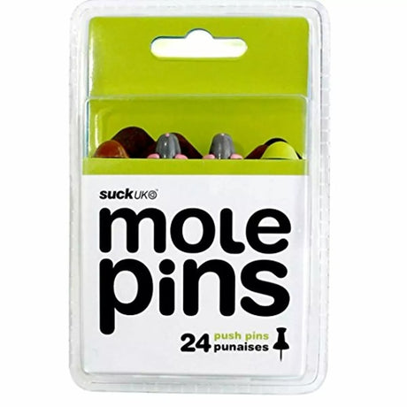 MOLE PINS | 24 x Push Pins | SuckUK