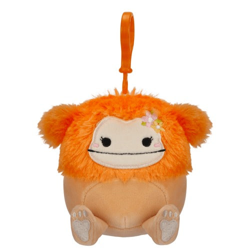 Squishmallows 3.5" Mini Clip-On Plush | Shasta the Orange Bigfoot