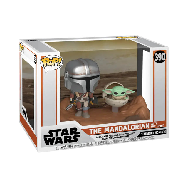 Funko Pop Star Wars Television Moments | The Mandalorian with The Child Grogu #390