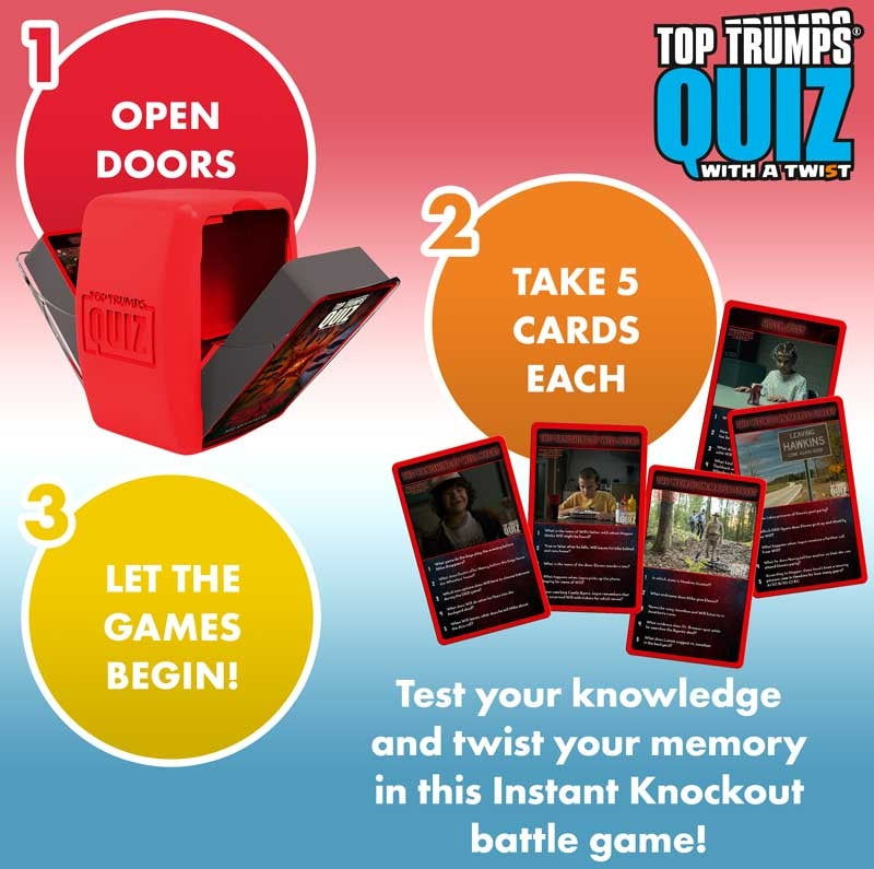 STRANGER THINGS QUIZ | 500 Questions | Top Trumps Card Game