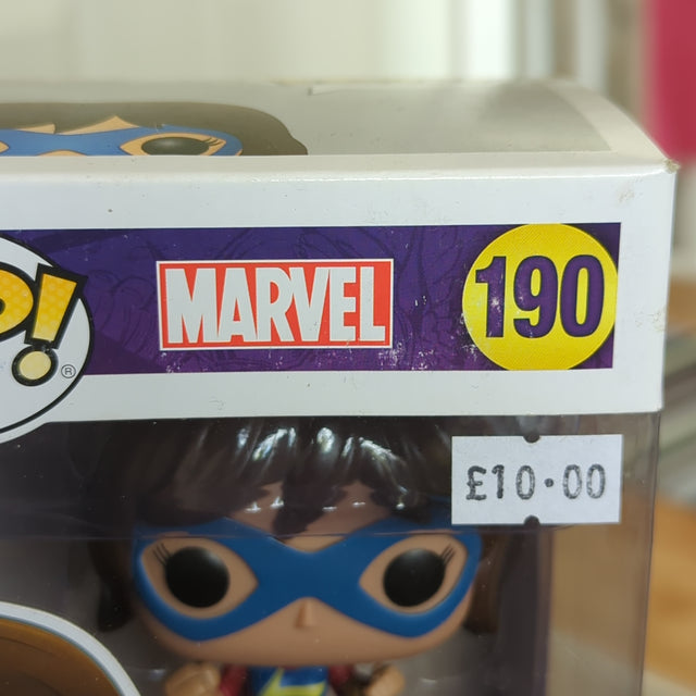 Damaged Box Funko Pop Marvel - Ms Marvel (Kamala Khan #190 (6871638769764)