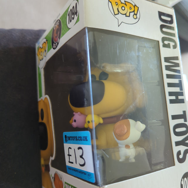 Damaged Box Funko Pop Disney Pixar - Dug Days - Dug with Toys #1094 (6880290635876)