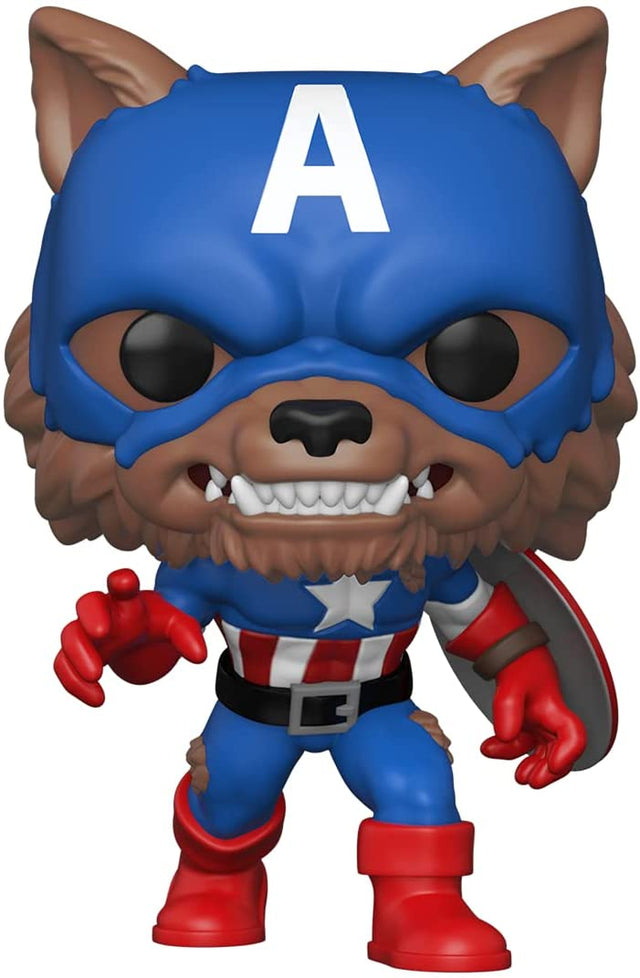 Funko Pop Marvel - Year of the Shield - Captain America Capwolf - 2021 Summer Convention#882 (6860605554788)