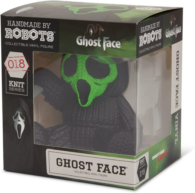 Ghost Face Green | Handmade by Robots | Scream | Vinyl Figure | Knit Series #018