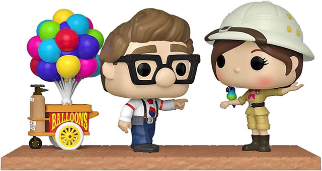 Funko Pop Disney Movie Moments | Up Carl and Ellie with Balloon Cart 6 inch #1152