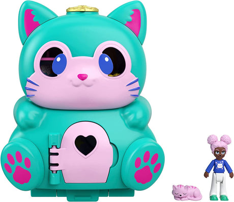 Polly Pocket Flip & Find Cat Compact (6848939819108)