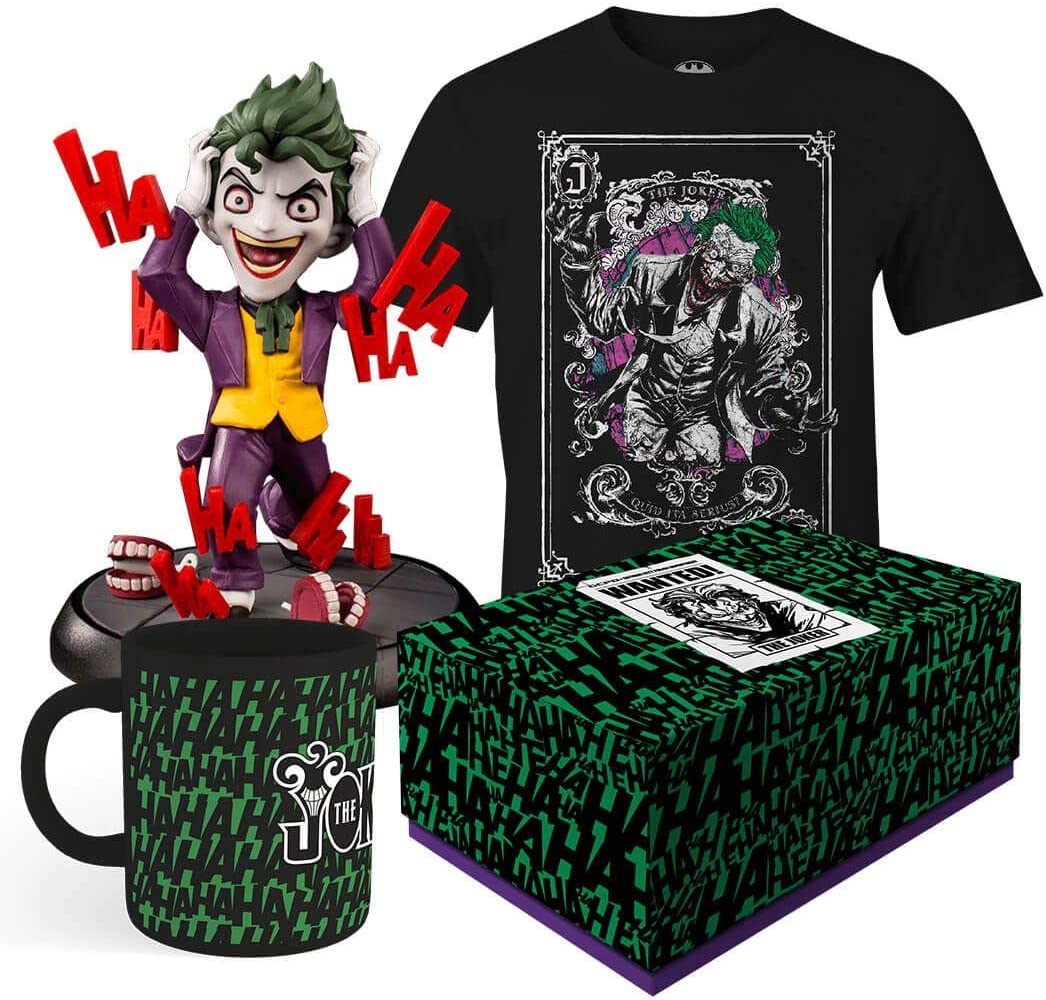 WOOTBOX - Collector Gift Box - Unisex - Joker - T-Shirt, Figures Qfig & Mug Joker - Size M (6971165474916)
