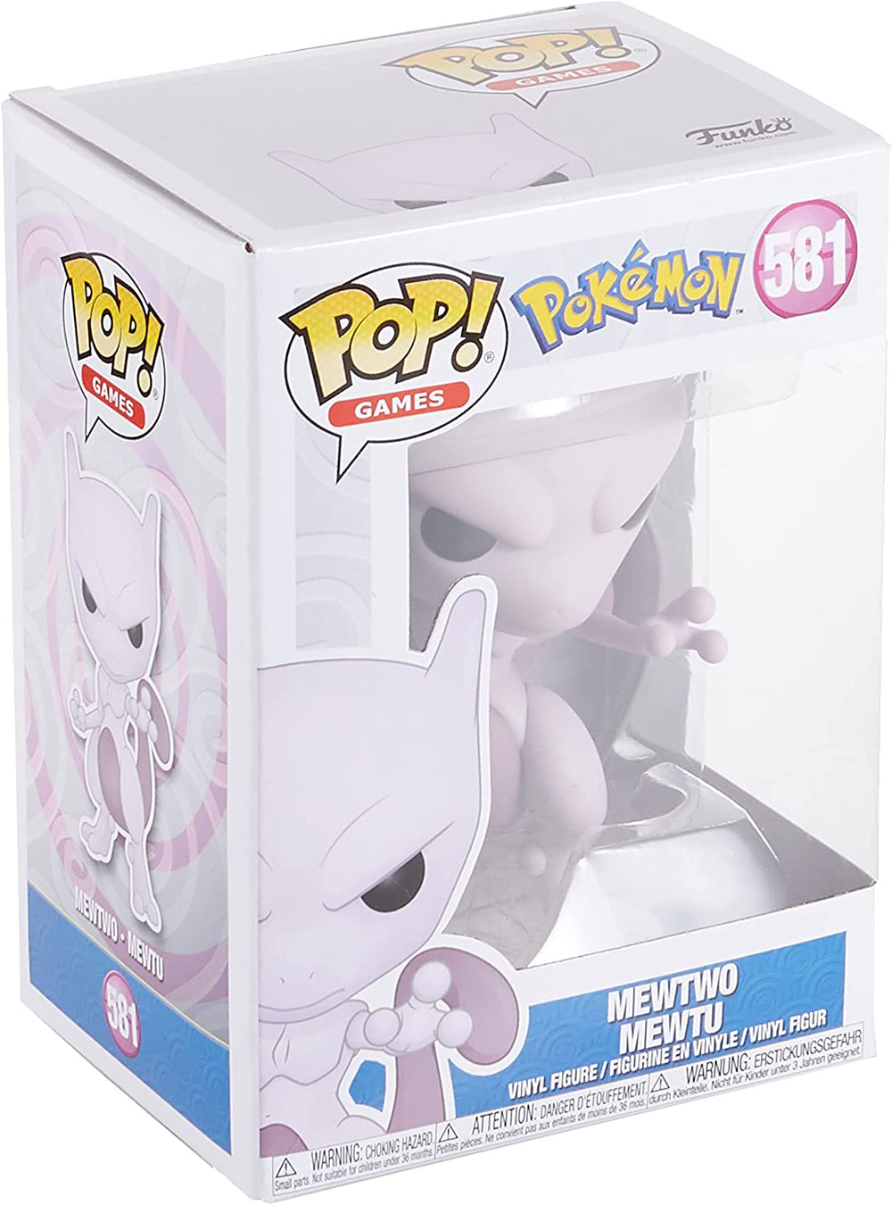 Funko Pop Games - Pokemon - MewTwo  #581 (7008095895652)