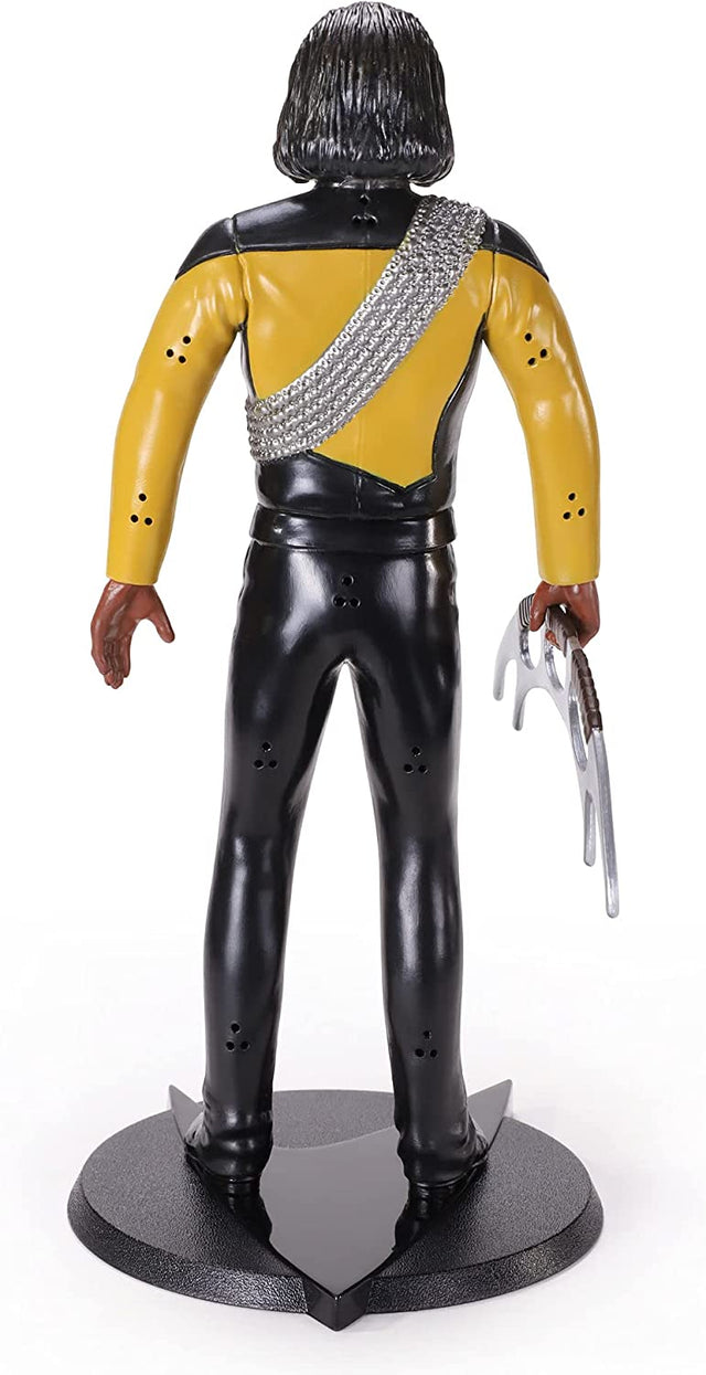 The Noble Collection Star Trek Bendyfigs Worf - 7.5in (19cm) Noble Toys Bendable Figure Posable Collectible Doll Figures With Stand (6900976320612)