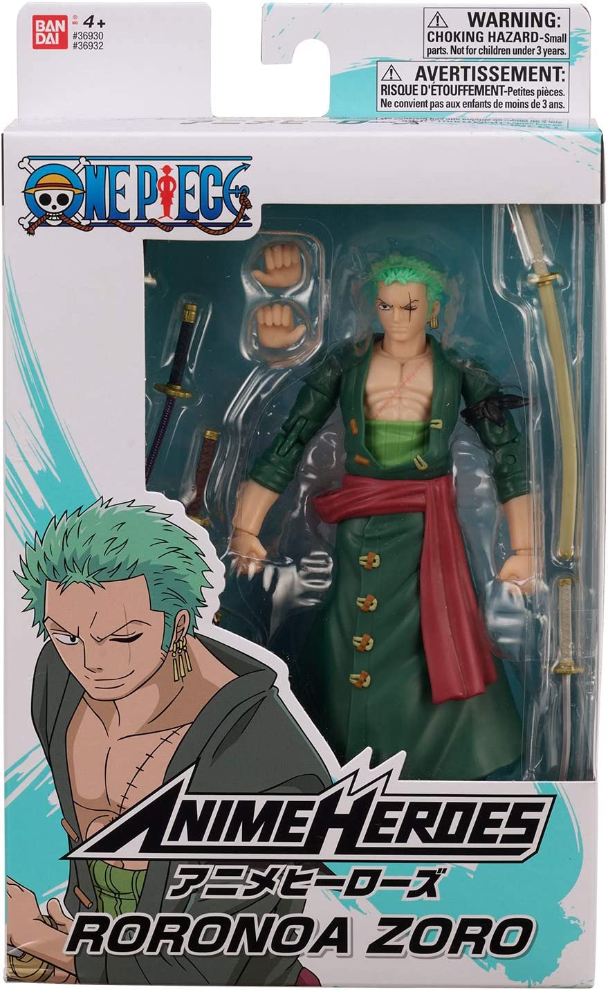 Bandai Action Figure Anime Heroes - One Piece - Roronoa Zoro 16.5cm (6900819296356)