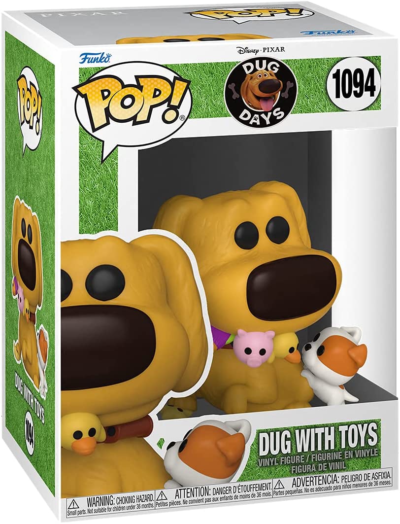 Damaged Box Funko Pop Disney Pixar - Dug Days - Dug with Toys #1094 (6880290635876)