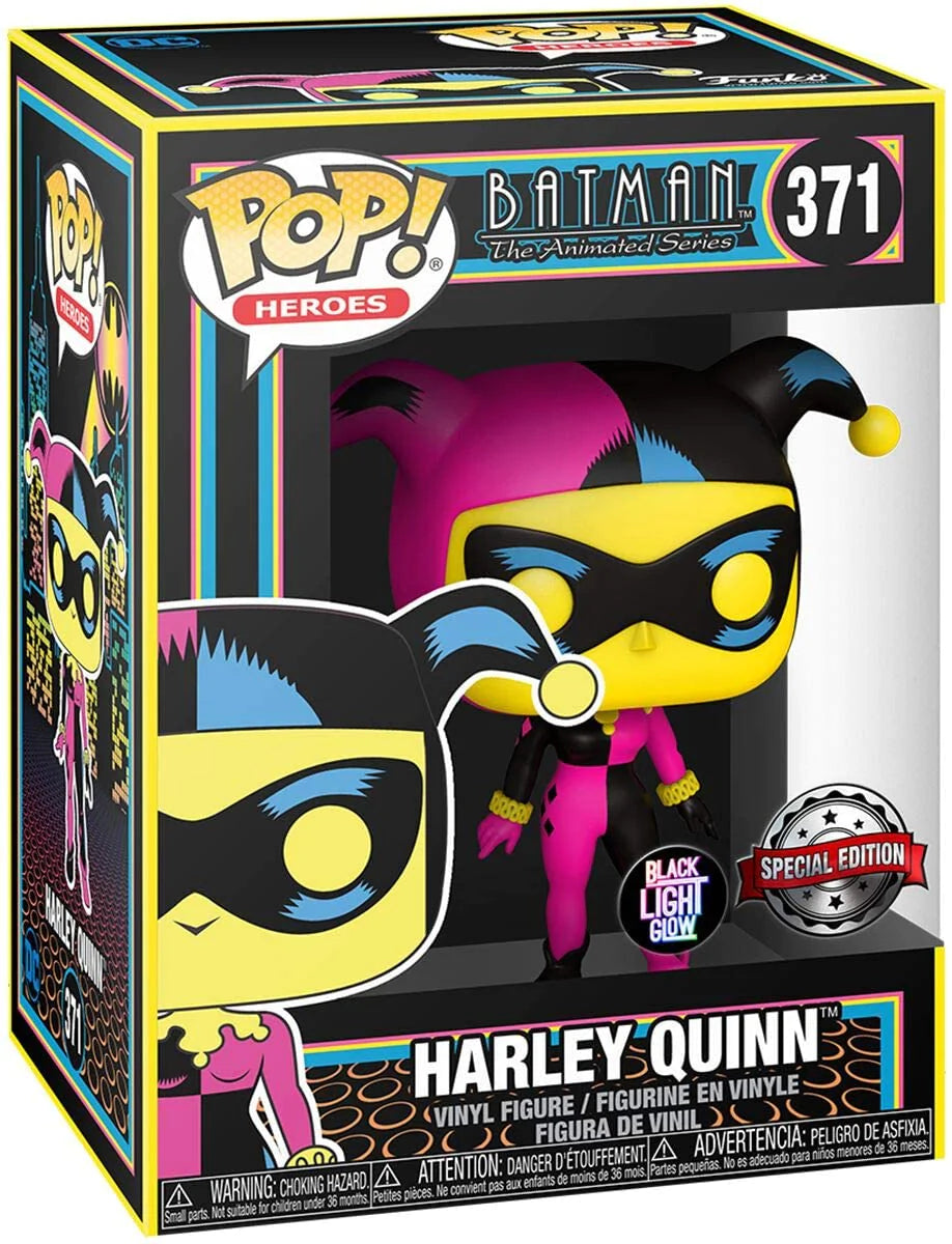 Funko Pop Heroes | Harley Quinn (Black Light) | Special Edition #371 (7108711284836)