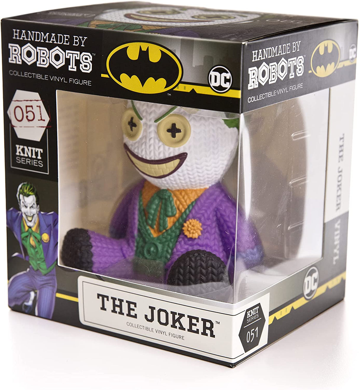 Handmade by Robots | DC Joker Vinyl Figure | Knit Series #051